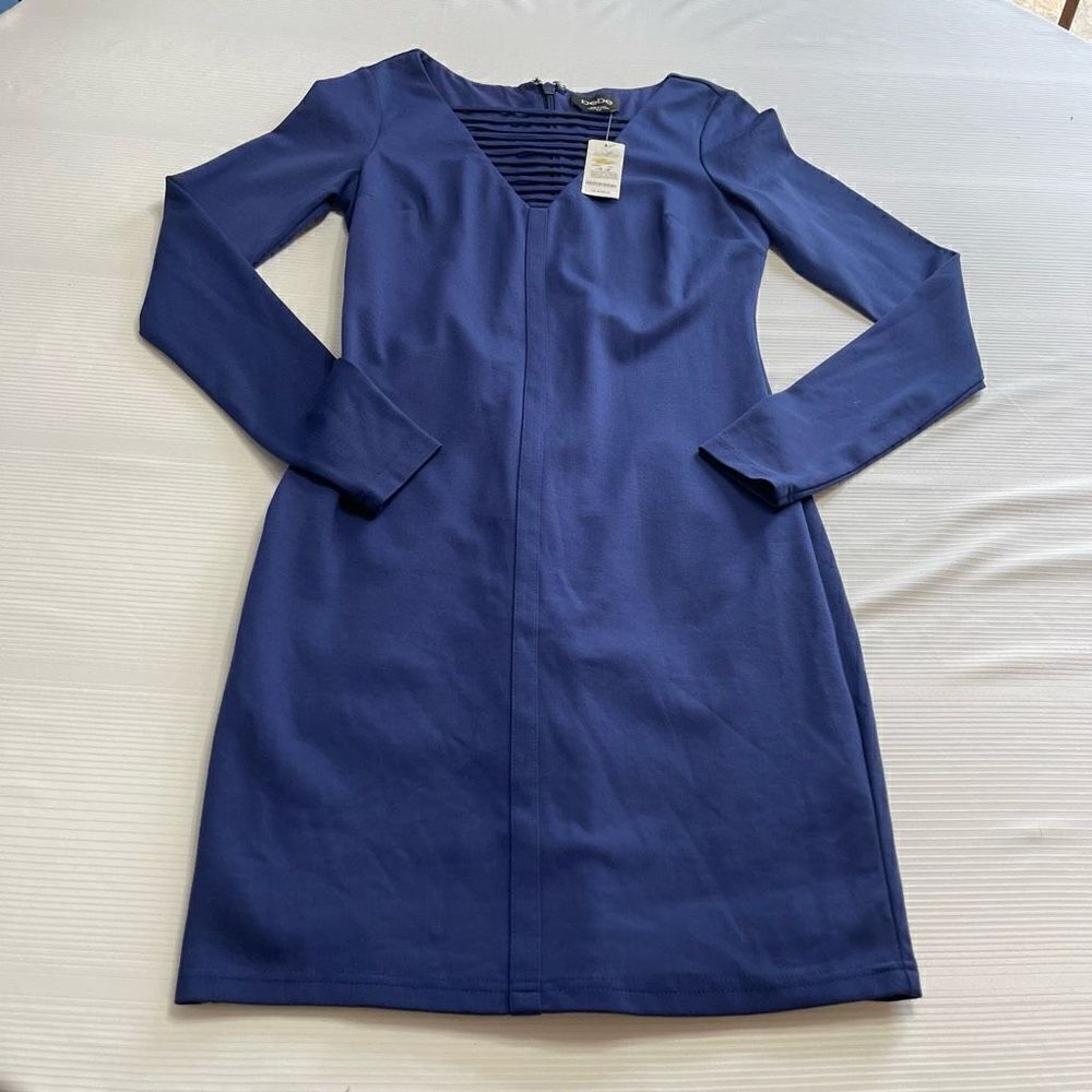 NWT Bebe Blue Bandage Style Dress Size Small New